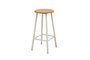 Hanah Home Karina White Taburete Aglomerado Blanco 62 cm